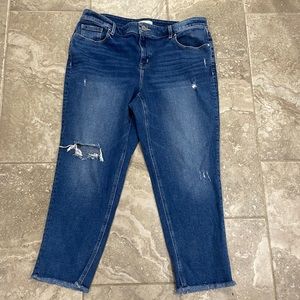 Lane Bryant High Rise Girlfriends Straight Signature‎ Fit Size 18P